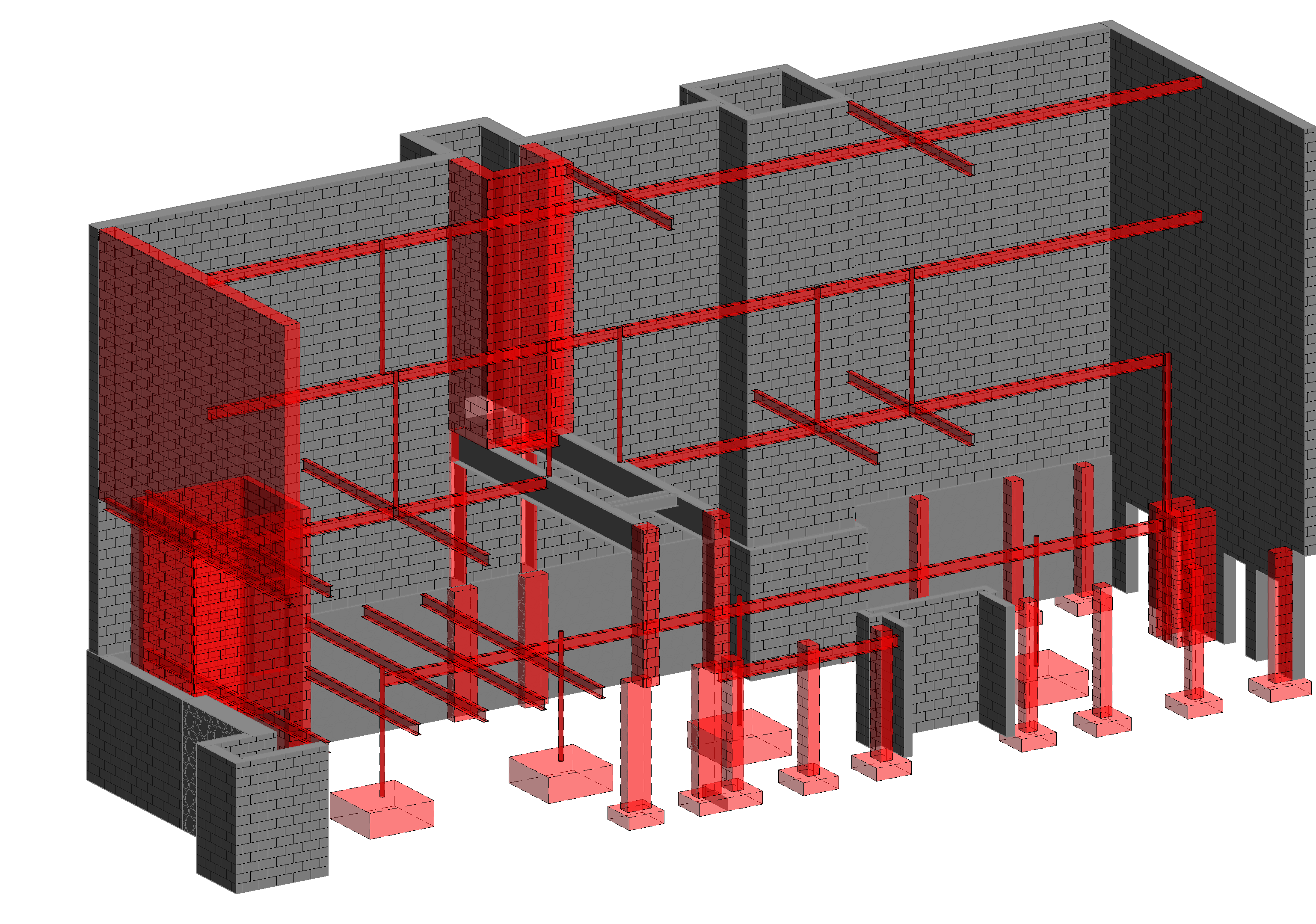 Image of 3D model of the existing building